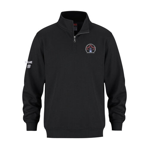 Flux Unisex AA Emblem Printed Quarter-Zip Thumbnail